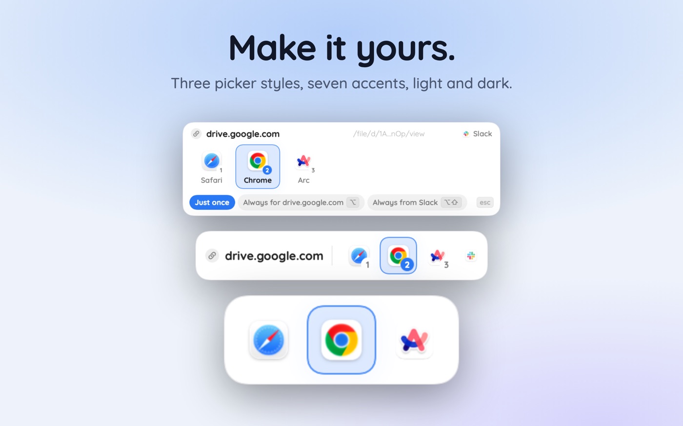 A Mac showing a freshly opened browser window that is not the browser its owner expected